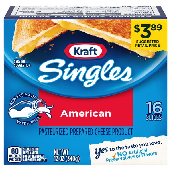 Kraft Singles American Pasteurized Prepared Cheese Product