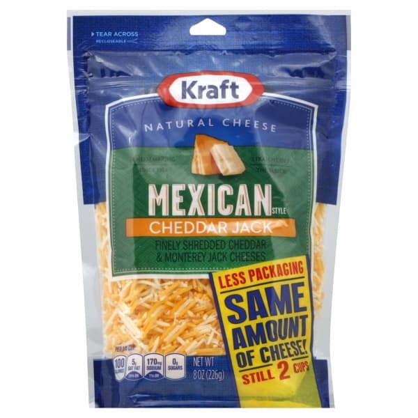 Kraft Shredded Mexican Cheddar Jack