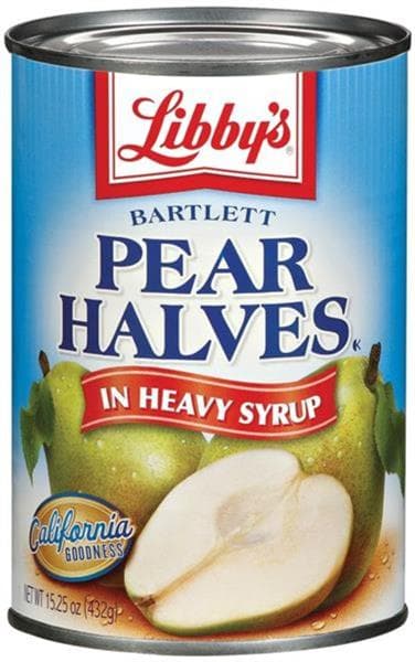 Libby'S Bartlett In Heavy Syrup Pear Halves