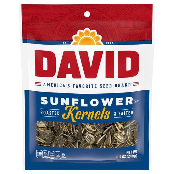 David Sunflower Kernels, Roasted & Salted