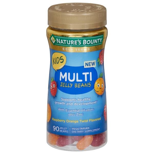 Natures Bounty Kids Multi Raspberry Orange Twist Jelly Beans