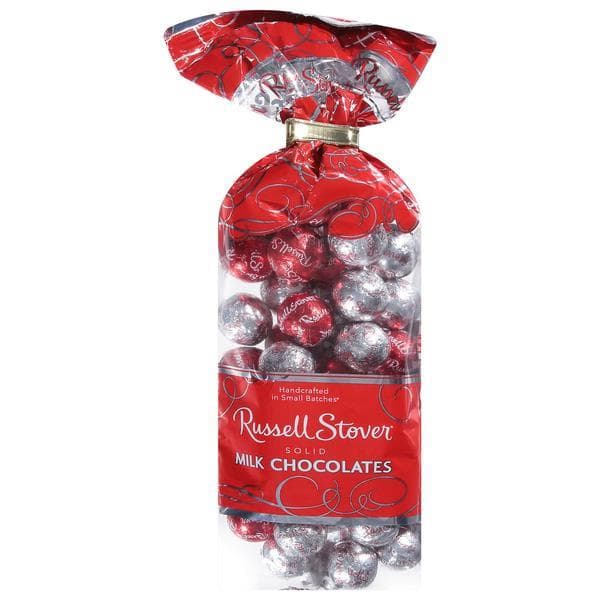 Christmas Solid Milk Chocolate Candies Twist Tie Bag (Where Available