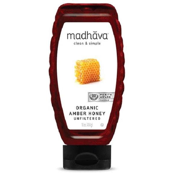 Madhava Unfiltered Organic Amber Honey Squeeze