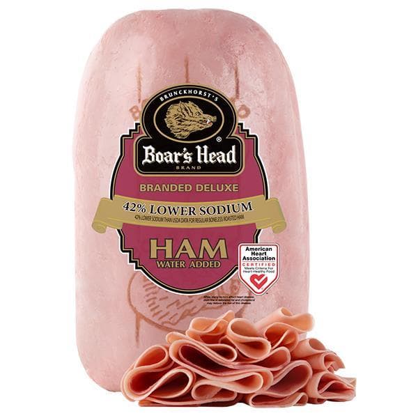 Boars Head 42% Lower Sodium Branded Deluxe Ham