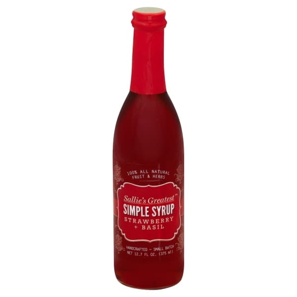 Sallies Greatest Simple Syrups Strawberry & Basil