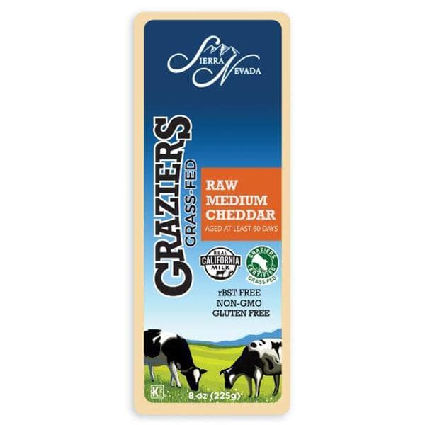 Sierra Nevada Graziers Grass-Fed Raw Medium Cheddar Cheese