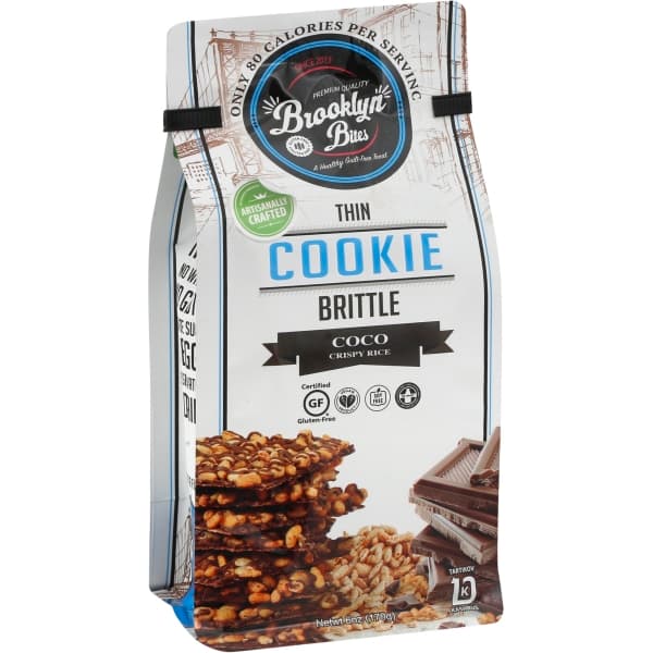 Brooklyn Bites Coco Crispy Rice Thin Cookie Brittle