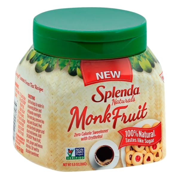 Splenda Naturals Monk Fruit Zero Calorie Sweetener Jar