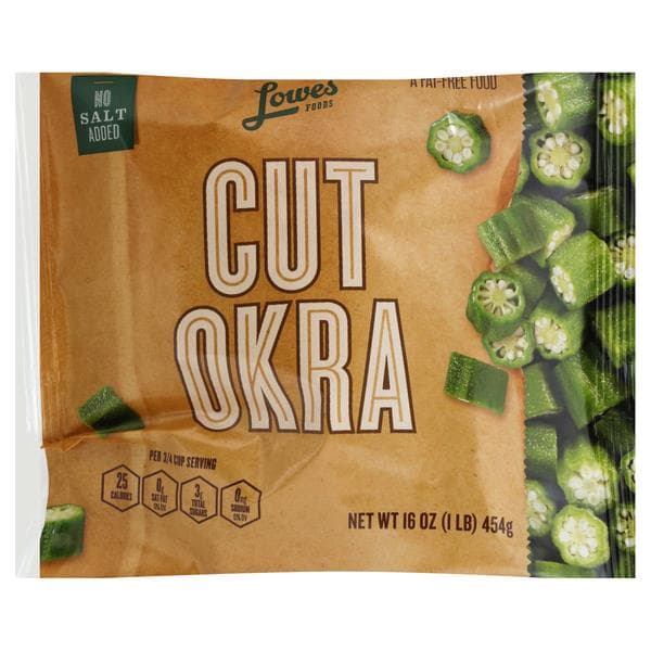 Lowes Foods Cut Okra No Salt Added