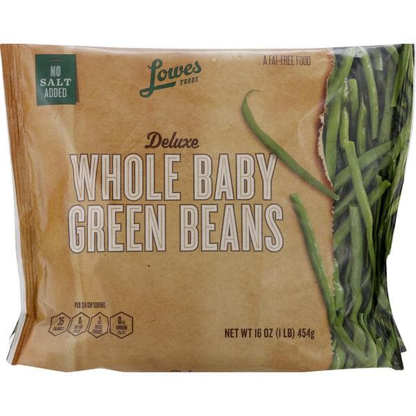 Lowes Foods Deluxe Whole Green Beans No Salt Added