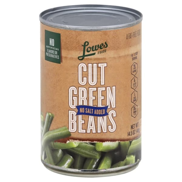 Lowes Foods Cut Green Beans No Salt