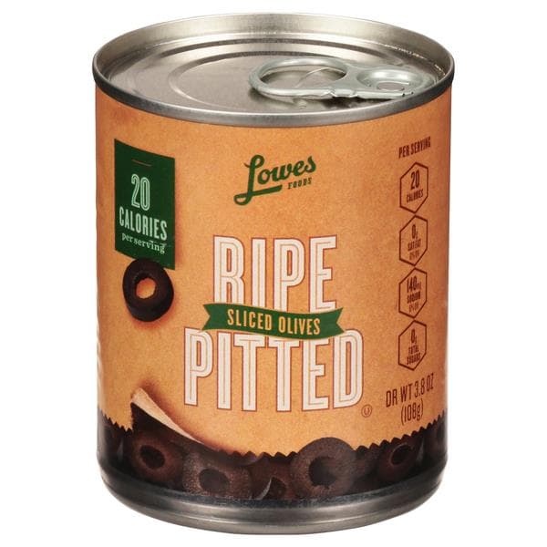Lowes Foods Sliced Olives California Ripe Pitted
