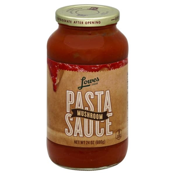 Lowes Foods Pasta Sauce Flavored With Mushrooms