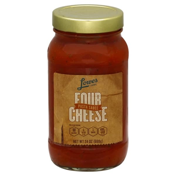Lowes Foods Pasta Sauce Four Cheese Premium