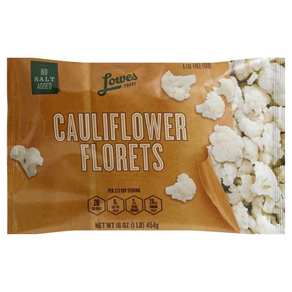 Lowes Foods Cauliflower Florets No Salt Added