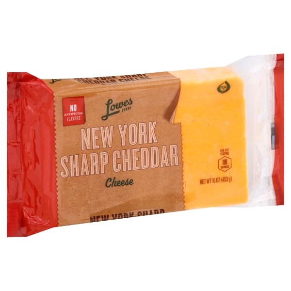 Lowes Foods New York Sharp Cheddar Cheese Chunk