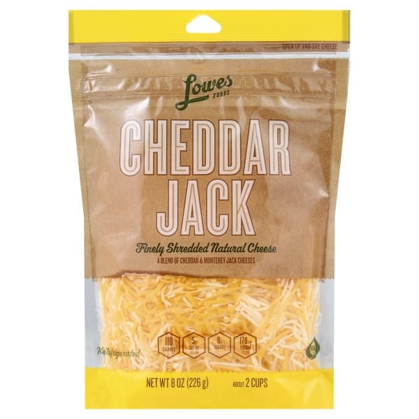Lowes Foods Fancy Shredded Cheddar Jack Cheese