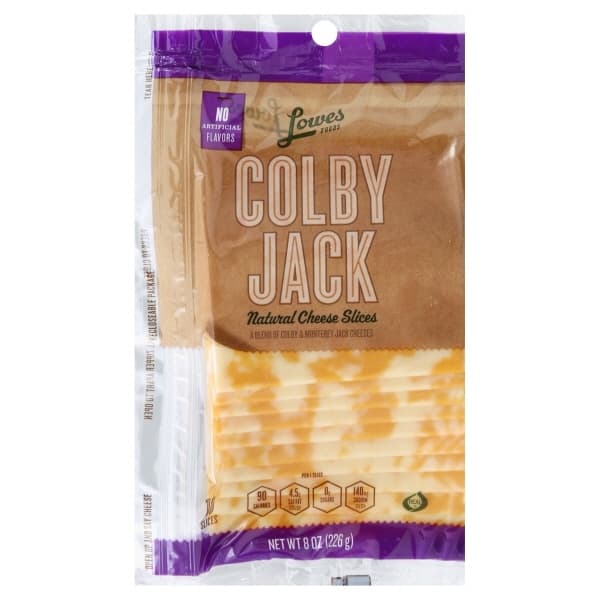 Lowes Foods Slices Colby Jack Cheese