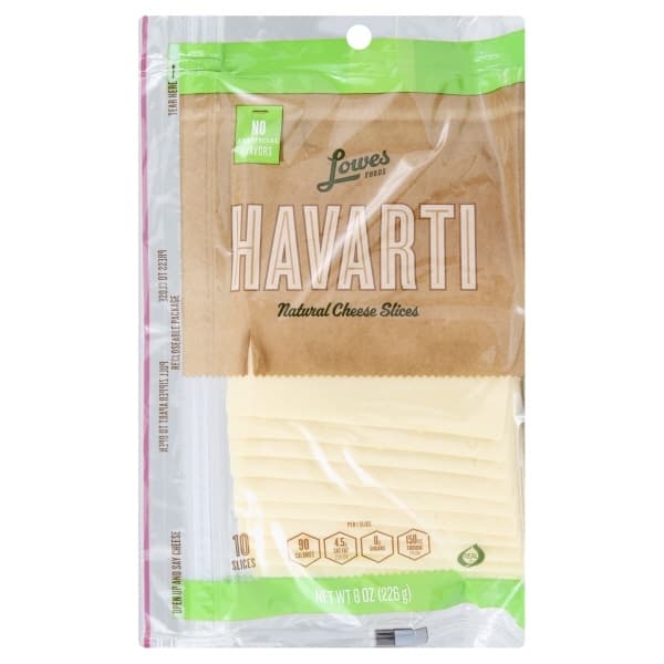 Lowes Foods Natural Havarti Cheese