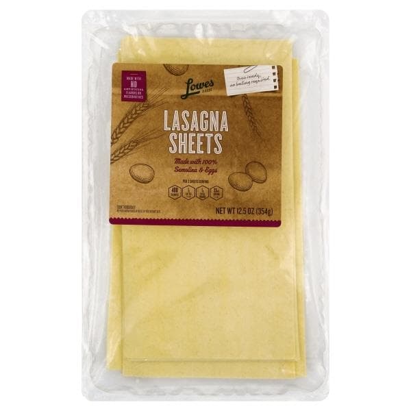 Lowes Foods Lasagna Sheets