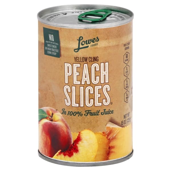 Lowes Foods Light Peach Slices In Juice & Water