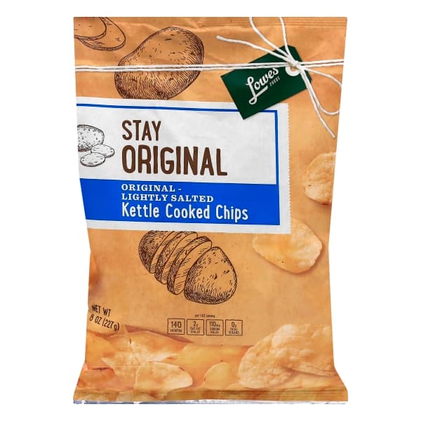 Lowes Foods Original Lightly Salted Kettle Cooked Chips