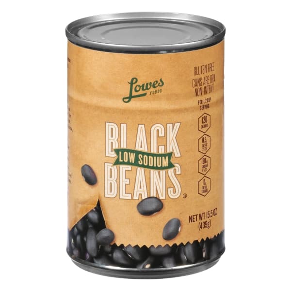 Lowes Foods Black Beans Low Salt