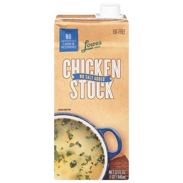 Lowes Foods Chicken Stock No Salt Added