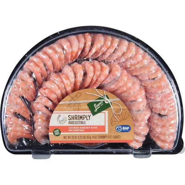 Lowes Foods Shrimply Irresistible Cooked Shrimp Ring With Cocktail Sauce