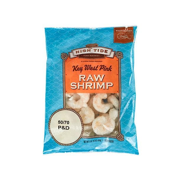 High Tide Fish Market Key West Pink Peeled & Deveined Raw Shrimp 