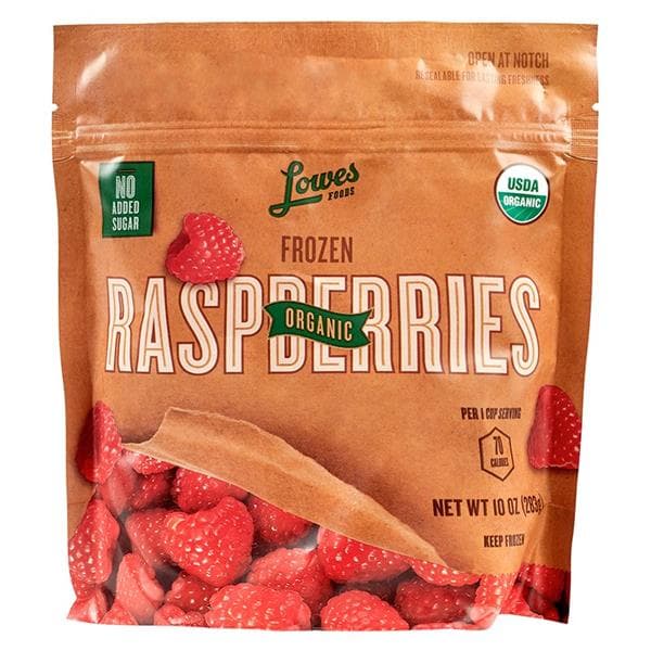 Lowes Foods  Organic Raspberries
