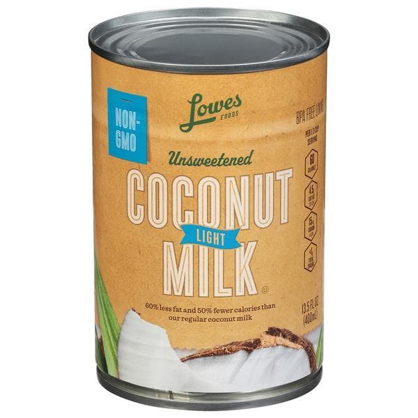 Lowes Foods Unsweetened Light Coconut Milk