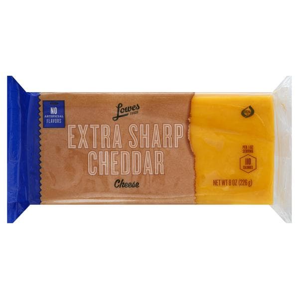 Lowes Foods Extra Sharp Cheddar Cheese Chunk