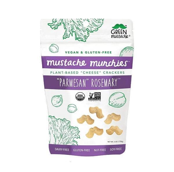 Green Mustache Crackers Vegan Parm Rsmry