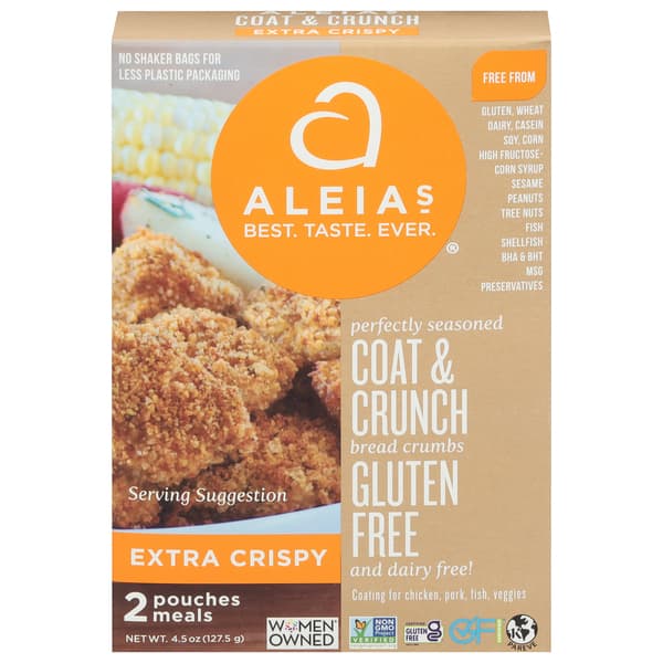 Aleia'S Gluten Free Extra Crispy Coat & Crunch Breading Mix