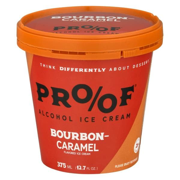 Proof Bourbon Caramel Alcohol Ice Cream