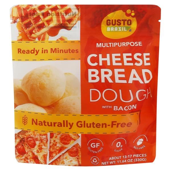 Gusto Brasil Multipurpose Cheese Bread Dough With Bacon
