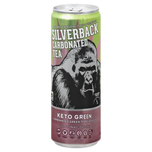 Silverback Keto Green Carbonated Green Tea & Hibiscus