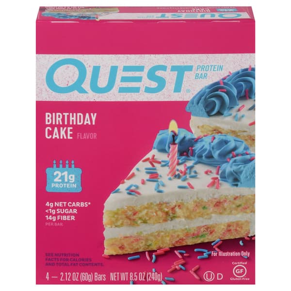 Quest Birthday Cake Protein Bars