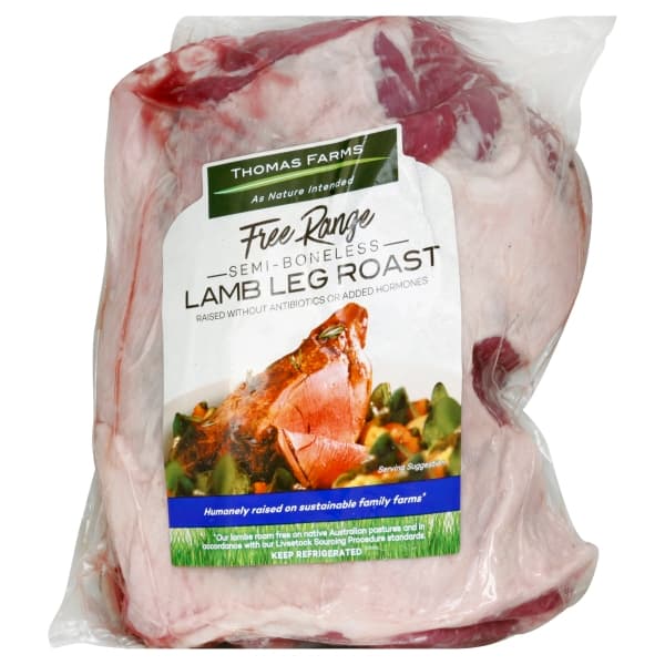 Grass Fed Natural Center Cut Lamb Leg (Avg