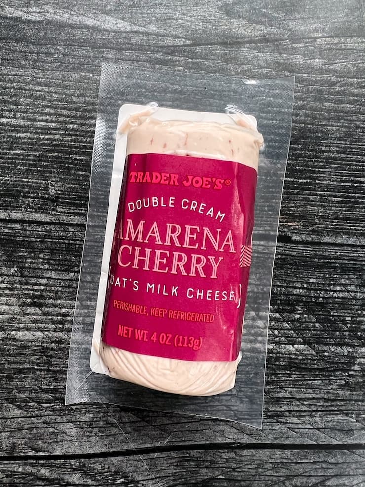 Trader Joe'S Double Cream Amarena Cherry Goat'S Milk Cheese