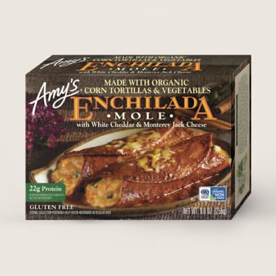Amy'S Mole Enchilada With White Cheddar & Monterey Jack Cheese