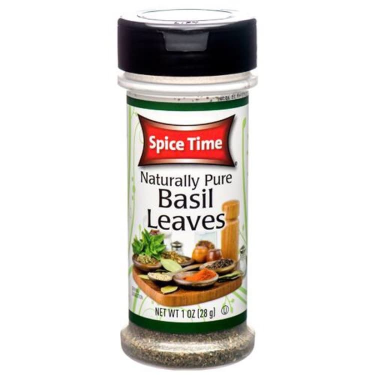 Spice Time Naturally Pure Basil Leaves