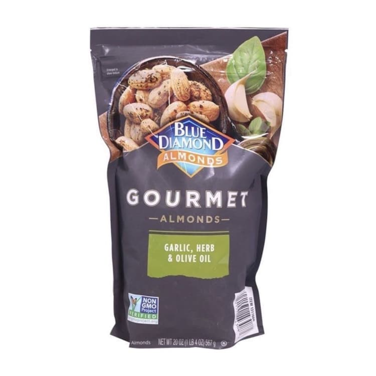 Blue Diamond Almonds Gourmet Almonds Garlic, Herb & Olive Oil
