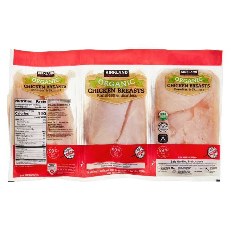 Kirkland Signature Organic Chicken Breasts