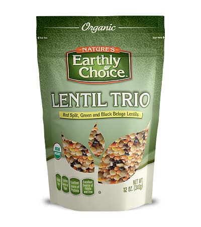 Natures Earthly Choice Lentil Trio Organic