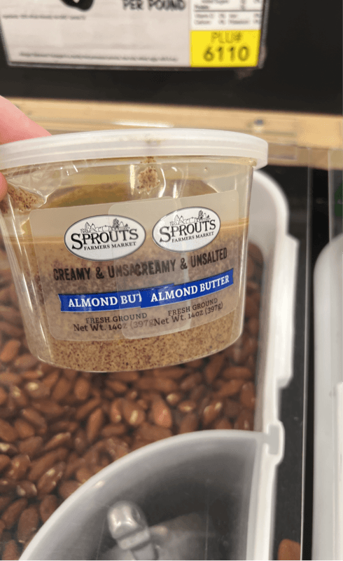 Sprouts Farmers Market Creamy & Unsalted Almond Butter