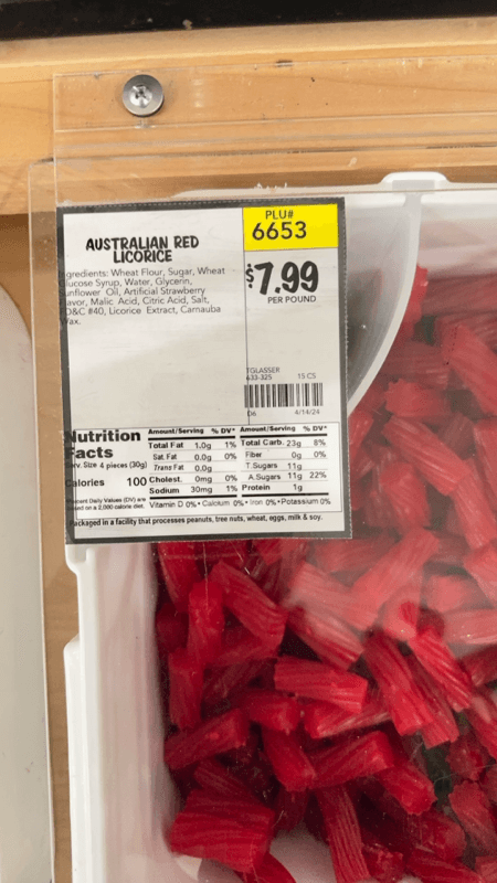 Tglasser Australian Red Licorice