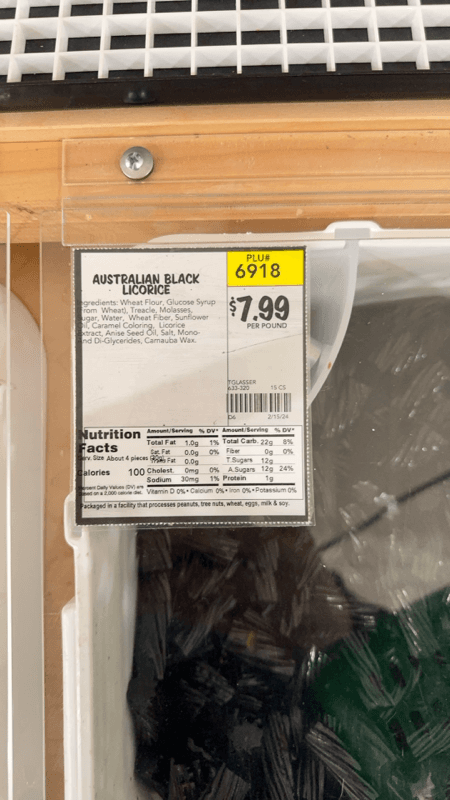 Tglasser Australian Black Licorice