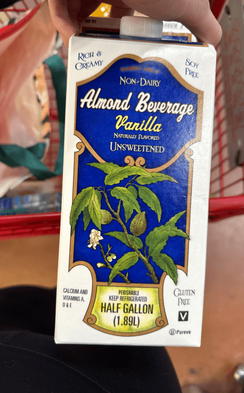 Trader Joe'S Non-Dairy Unsweetened Vanilla Flavored Almond Beverage
